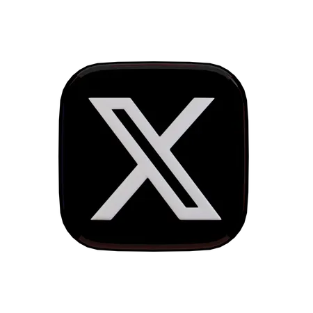 Free X  3D Icon
