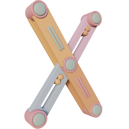 Free X Alphabet  3D Icon