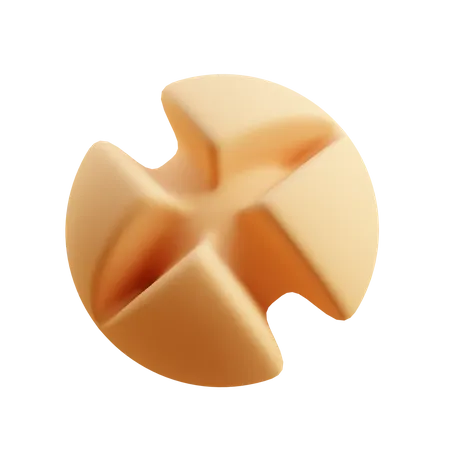 Free X boolean sphere 3D Icon