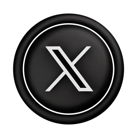 Free X Logo  3D Icon