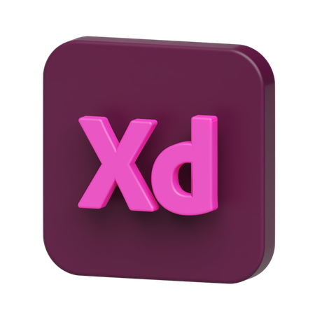 Free Xd Logo 3D Illustration