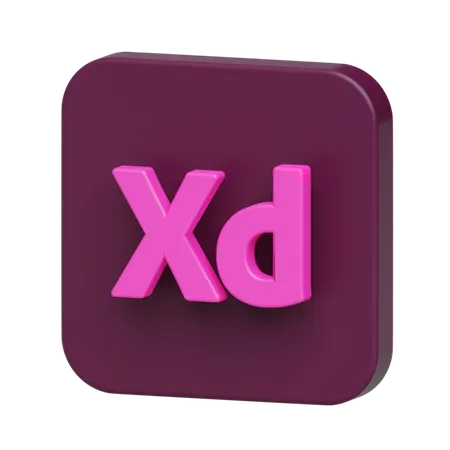 Free Xd Logo 3D Illustration