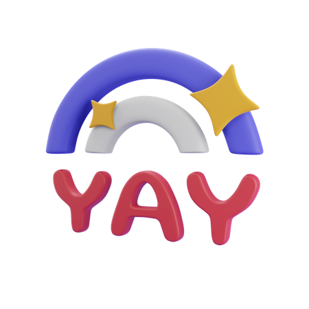 Free Yay  3D Icon
