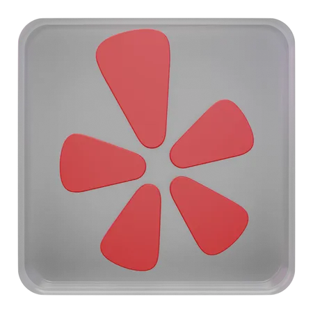 Free Yelp  3D Icon