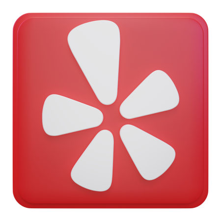 Free Yelp  3D Icon