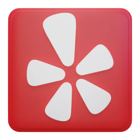 Free Yelp  3D Icon