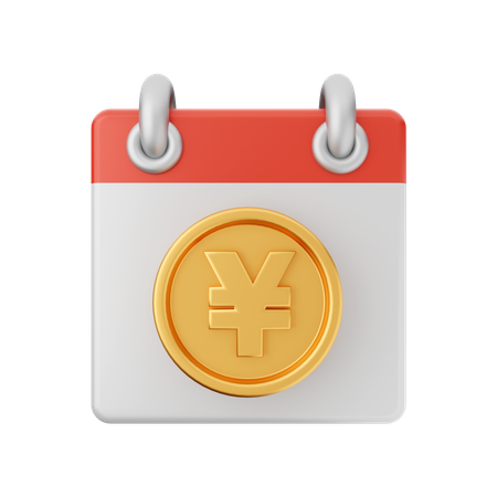 Free Yen-Kalender  3D Icon