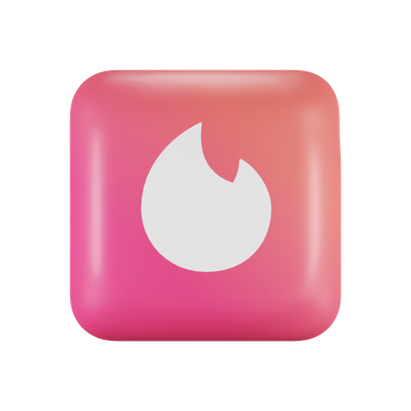 Free Tinder  3D Logo