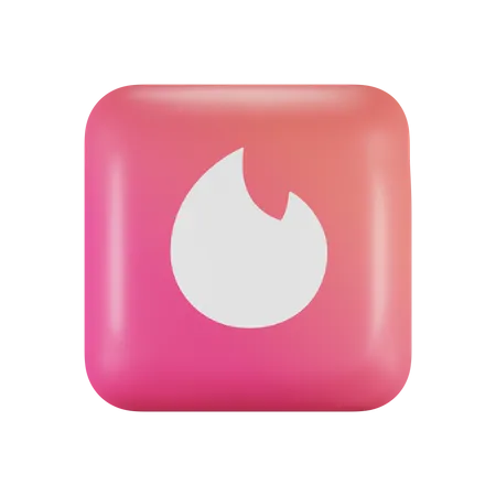 Free Tinder  3D Logo