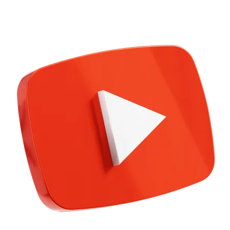 Free Youtube  3D Icon