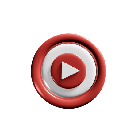 Free YouTube  3D Icon