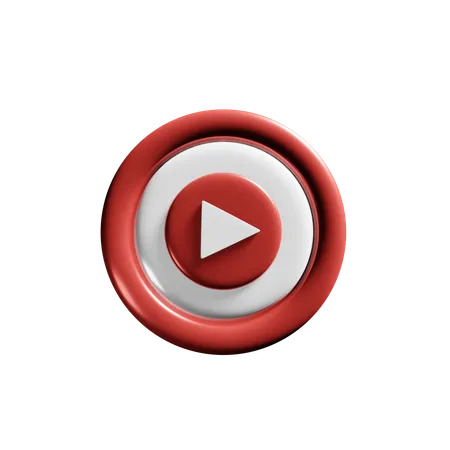 Free YouTube  3D Icon