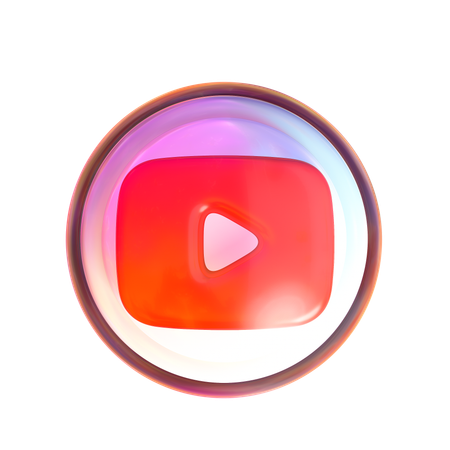 Free ユーチューブ  3D Icon