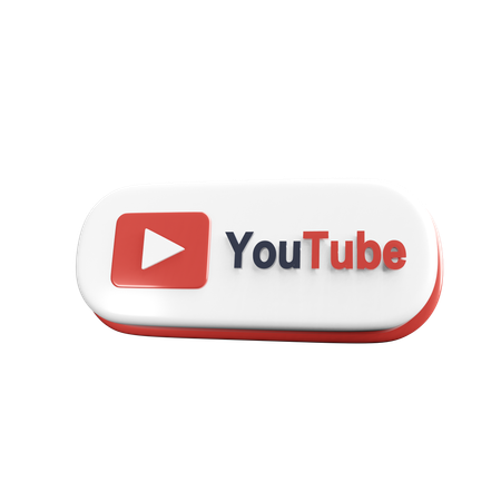 Free Youtube 3D 3D Icon