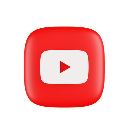 Free Youtube  3D Icon