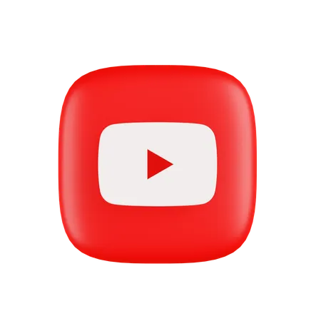 Free Youtube  3D Icon