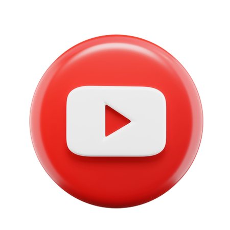 Free Youtube  3D Icon