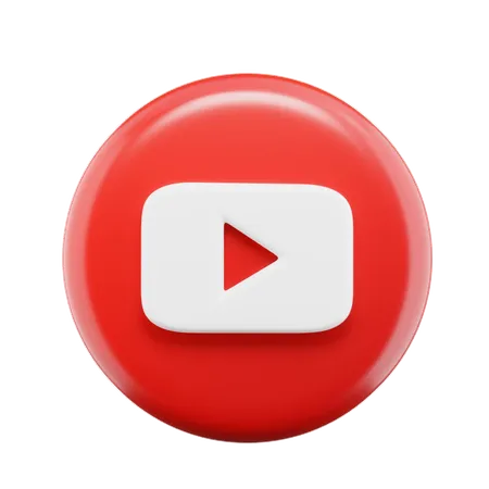 Free Youtube  3D Icon