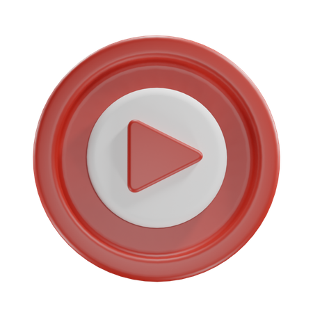 Free Youtube  3D Icon