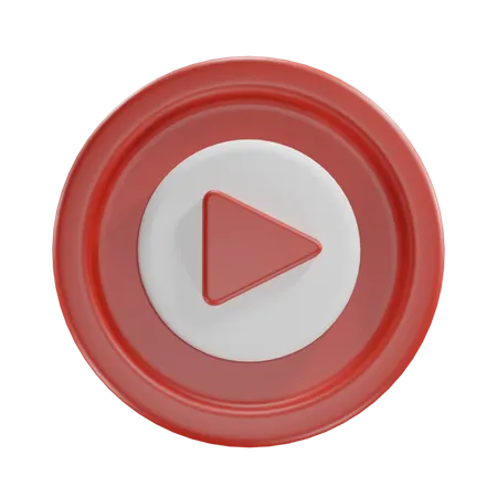 Free Youtube  3D Icon