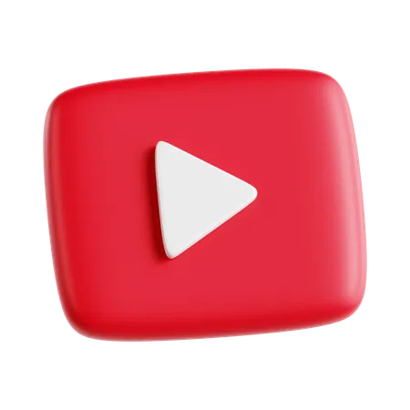 Free Youtube  3D Icon