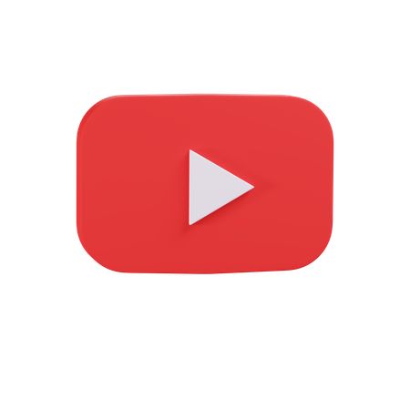 Free Youtube  3D Icon