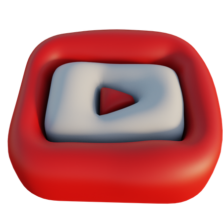 Free Youtube  3D Icon