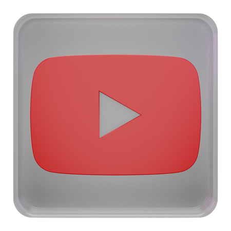 Free Youtube  3D Icon