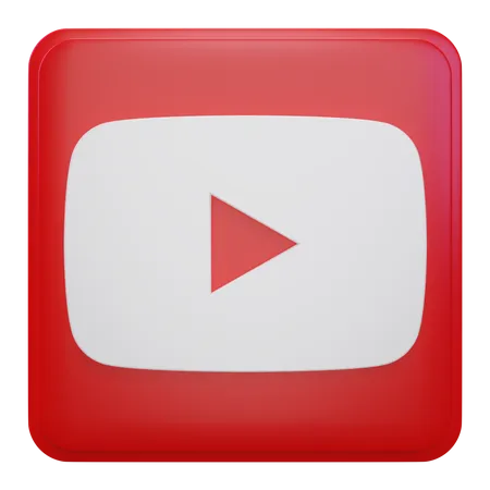 Free Youtube  3D Icon