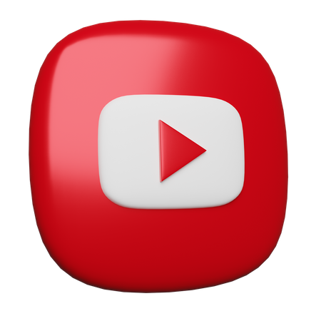 Free Youtube  3D Icon