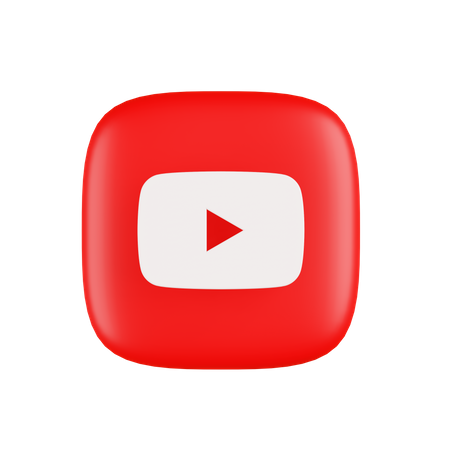 Free Youtube  3D Icon