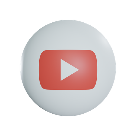 Free Youtube  3D Icon