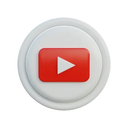 Free Youtube  3D Icon