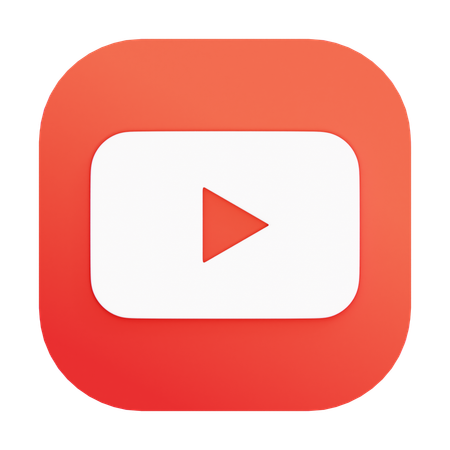 Free Youtube  3D Icon