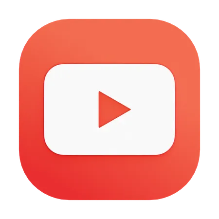 Free Youtube  3D Icon