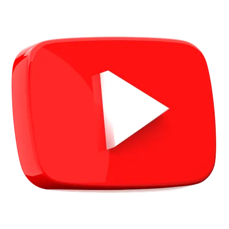 Free Youtube  3D Icon