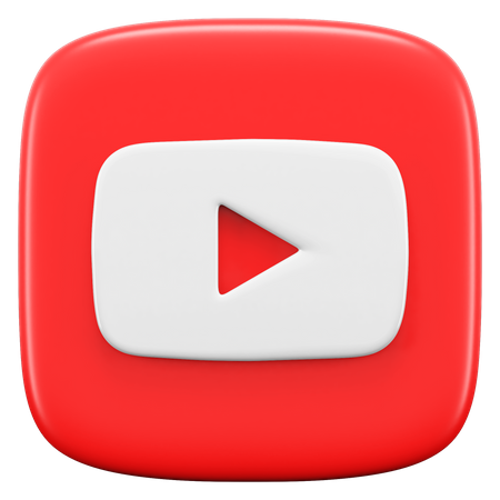 Free YouTube  3D Icon