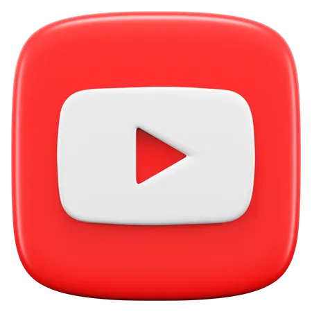 Free YouTube  3D Icon