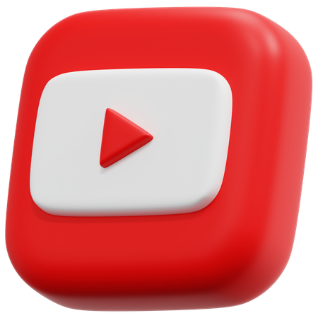 Free YouTube  3D Icon