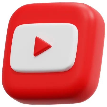 Free YouTube  3D Icon