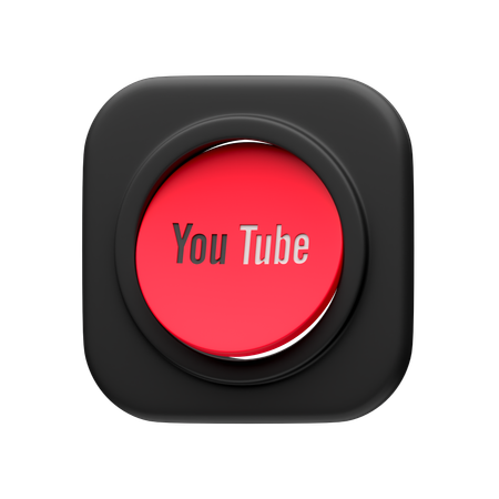 Free Youtube  3D Icon