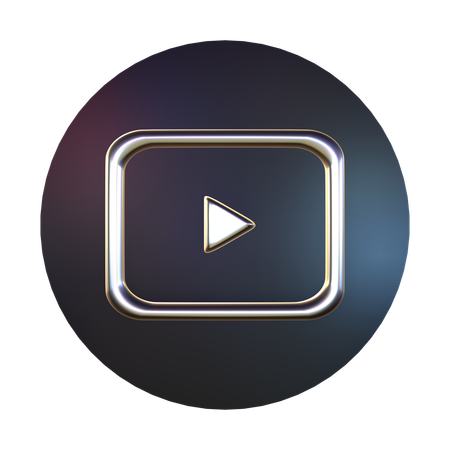 Free Youtube 3D Icon