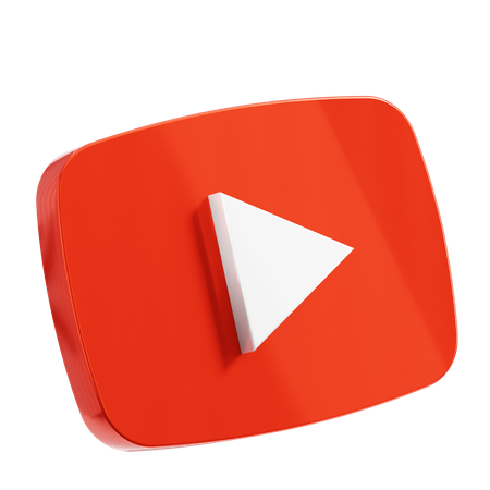 Free Youtube  3D Icon