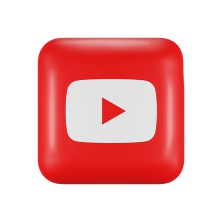 Free Youtube  3D Icon