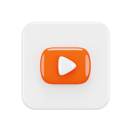 Free Youtube  3D Icon