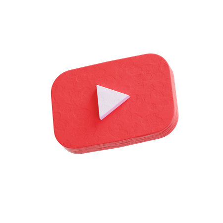 Free Youtube  3D Icon