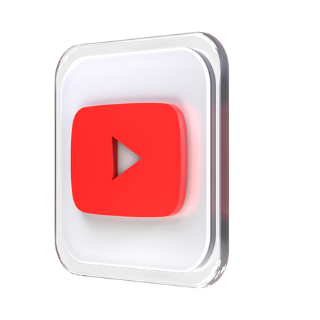 Free Youtube  3D Icon