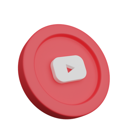 Free Youtube  3D Icon