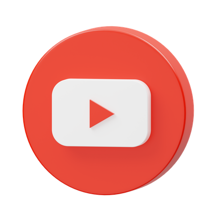 Free Youtube  3D Icon
