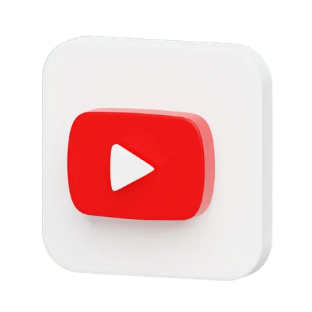 Free Youtube Logo 3D Illustration